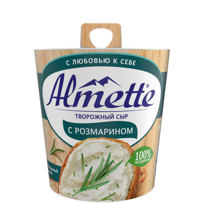Сыр Альметте творожный Розмарин 60% пл/ст 150г