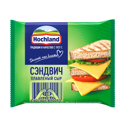 Сыр плавленый Hochland Сэндвич, ломтики, 150г