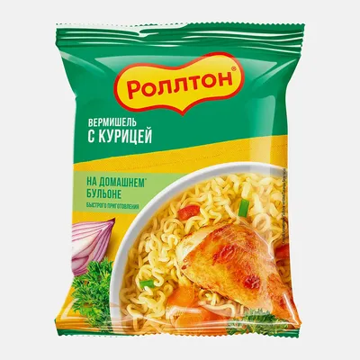 Вермишель быстрого приготовления Роллтон на домашнем курином бульоне 60г