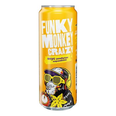 Газированный напиток Funky Monkey Crazy Рамбутан-Карамбола 0,45л