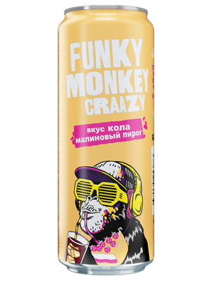 Газированный напиток Funky Monkey Crazy Кола-Малиновый пирог 0,45л