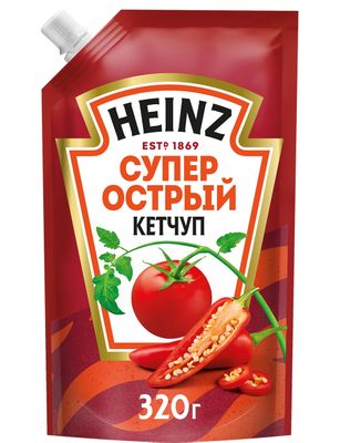 Томатный кетчуп Heinz супер острый, 320г