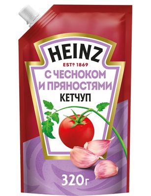 Томатный кетчуп Heinz с чесноком и пряностями, 320г