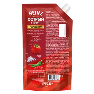 Томатный кетчуп Heinz острый, 320г