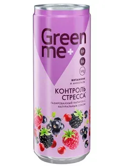 Газированный напиток GreenMe Plus Stress Control 0,33л
