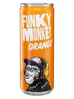 Газированный напиток Funky Monkey Orange 0,33л