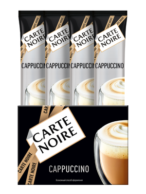 Напиток кофейный Carte Noire Капучино растворимый сублимированный 20шт*10бл*15г
