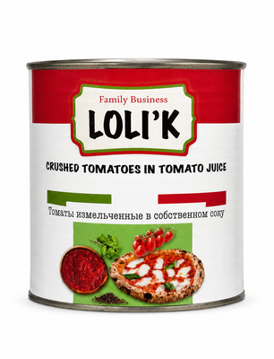 Томаты LOLIK измельченные в с/с ж/б 2,55кг
