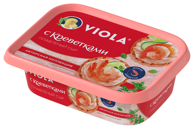 Сыр Виола плавленый с креветками 35% пл/в 190г