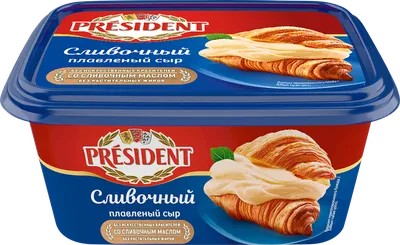 Сыр плавленый President Сливочный 45% 400г