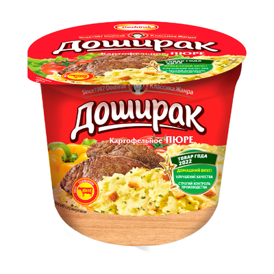 Пюре картофельное Доширак со вкусом мяса 40г*24