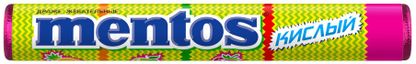 Жевательные драже Mentos Кислый, 37,5 г
