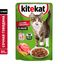 Влажный корм Kitekat для взрослых кошек со вкусом говядины в желе Сочная говядина, 85г