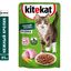 Влажный корм Kitekat для взрослых кошек со вкусом кролика в соусе «Нежный кролик», 28х85г