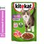 Kitekat влажный корм соус ягнёнок, пауч 85гр.