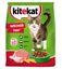 Сухой полнорационный корм Kitekat для взрослых кошек «Мясной Пир», 350г