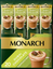 Кофейный напиток Monarch Капучино со вкусом дубайского шоколада 10бл*20шт*16г