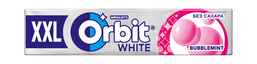 Жевательная резинка Orbit White XXL Bubblemint без сахара, 19 г
