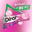 Жевательная резинка DIROL без сахара со вкусом мяты и фруктов, 13.6г