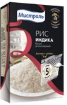 Рис Мистраль белый длиннозерный Индика в пакетах для варки, 5×80 г
