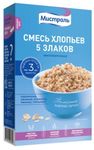 Смесь хлопьев Мистраль многозерновая 5 злаков, 400 г