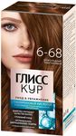 Краска для волос ГЛИСС КУР 135мл Уход & Увлажнение 6-68 Шоколадный каштановый