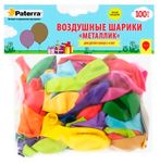 Товары для праздника PATERRA Воздуш. шарики 30 см, круглые,разноцв. без рисунка, 10 шт.в упак./50