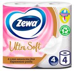 Туалетная бумага ZEWA 4шт 4сл Софт Софт