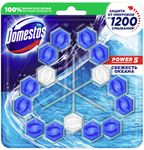 Средство для санузлов DOMESTOS/ДОМЕСТОС 3х55г Свежесть океана блок для очищения унитаза