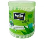 Ватные палочки BELLA Cotton 100шт с экстрактом Алоэ в пластиковой круглой упаковке