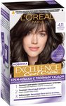 Краска для волос L'OREAL Excellence Cool 270мл 4.11 Ультрапепельный,Каштановый