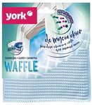 Салфетки хозяйственные YORK 1шт из микрофибры для окон вафельная