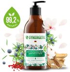 Мыло жидкое SYNERGETIC 380мл натуральное для рук и тела Сандал и ягоды Можжевельника