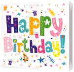 Салфетки бумажные BGREEN 3сл 20шт 33*33см Happy Birthday (new)