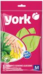 Перчатки хозяйственные YORK резиновые Алоэ (M)