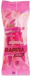 Одноразовые бритвы Rapira Berry 5шт 2 лезвия из высококачественной стали с платиновым напылением