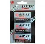 Лезвия двухсторонние Rapira Platinum Lux 5шт*3 классические с платиновым напылением