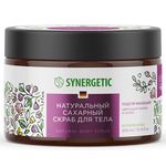 Скраб для тела SYNERGETIC 300мл Цветущий инжир и лотос натуральный сахарный подтягивающий