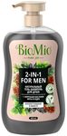 Гель-шампунь для душа BIO MIO 650мл BIO SHOWER BODY&HAIR GEL Мята и кедр мужской, дозатор
