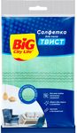 Салфетка хозяйственная BIG City 1шт Салфетка вискозная для пола Твист юнит