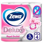 Туалетная бумага ZEWA Delux 4шт 3сл Орхидея