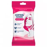 COTTON FLOWER Влажные салфетки Make Up 15шт еврослот
