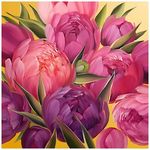 Салфетки бумажные BGREEN 3сл 20шт 33*33см Peony
