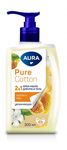Мыло жидкое AURA Pure Cotton 300мл Крем-мыло 2в1 для рук и тела Хлопок и мёд*12
