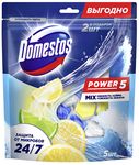 Средство для санузлов DOMESTOS/ДОМЕСТОС 2*50+3*50г Power 5 блок для унитаза Свежесть лайма и Свежесть океана защита от микробов и налета