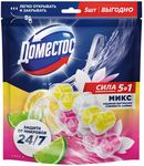 Средство для санузлов DOMESTOS/ДОМЕСТОС 2*50+3*50г Power 5 блок для унитаза Свежесть лайма и Ледяная магнолия защита от микробов и налета