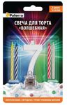 Свечи для торта PATERRA 1шт Свеча Волшебная, цифра 7*24