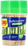 Зубочистки BIG City 300шт Бамбук (24шт/ящ)