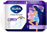 Прокладки женские AURA PREMIUM 7шт гигиенические NIGHT*24