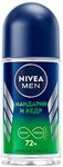 Дезодорант для тела NIVEA MEN 50мл ролл Мандарин и кедр
